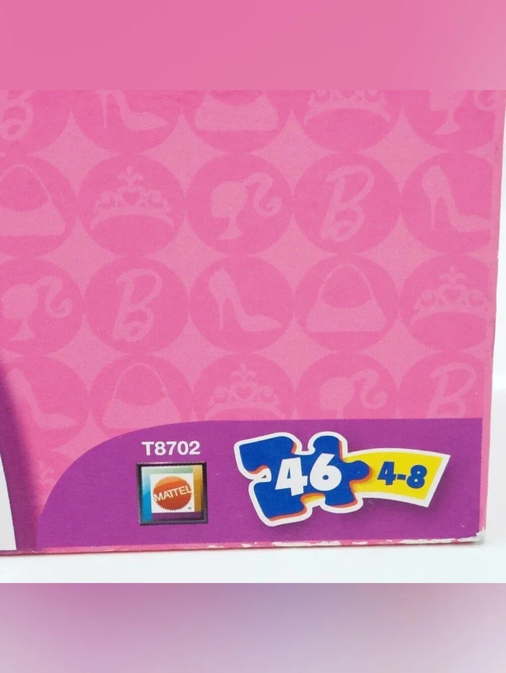 Barbie My Size Puzzle XL T8702 Factory Sealed 46 Piece Mattel Ages 4-8 Vintage